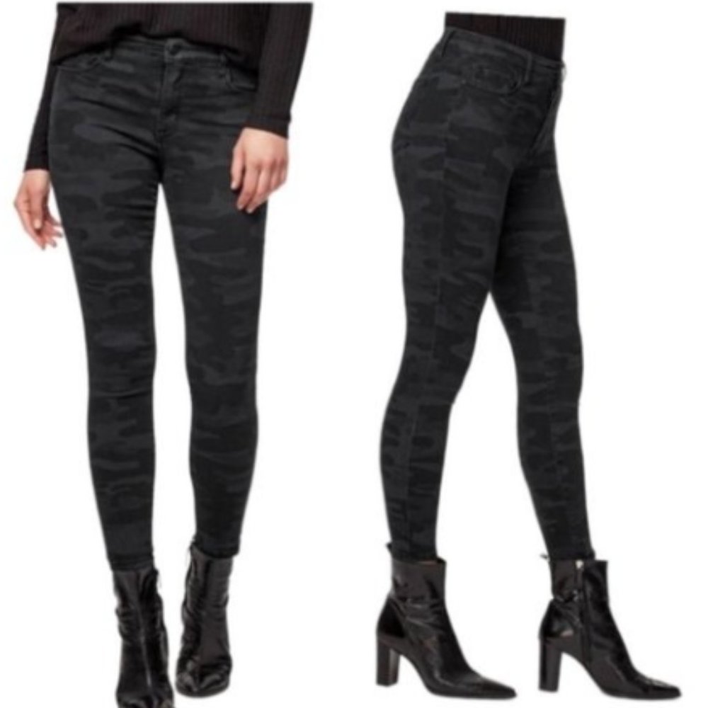 Social Standard by Sanctuary Skinny Leg Ankle Jean in Black Camo sz10